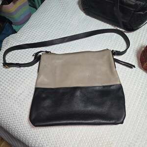 FOSSIL CHAROLOTTE COLOR BLOCK CROSSBODY BAG LEATHER